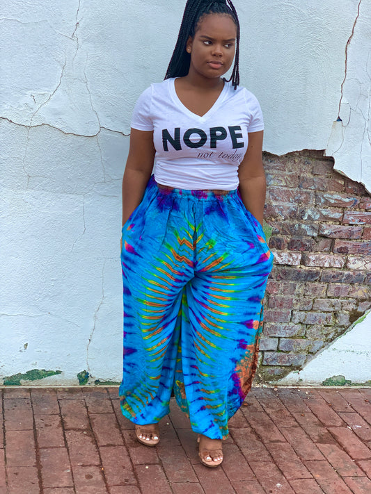 Tie-Dye Harem Pants | Blue