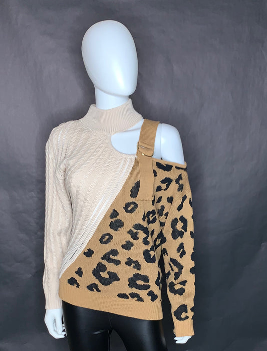 Buckle Up Leopard Sweater