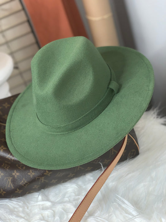 Moss Green Fedora