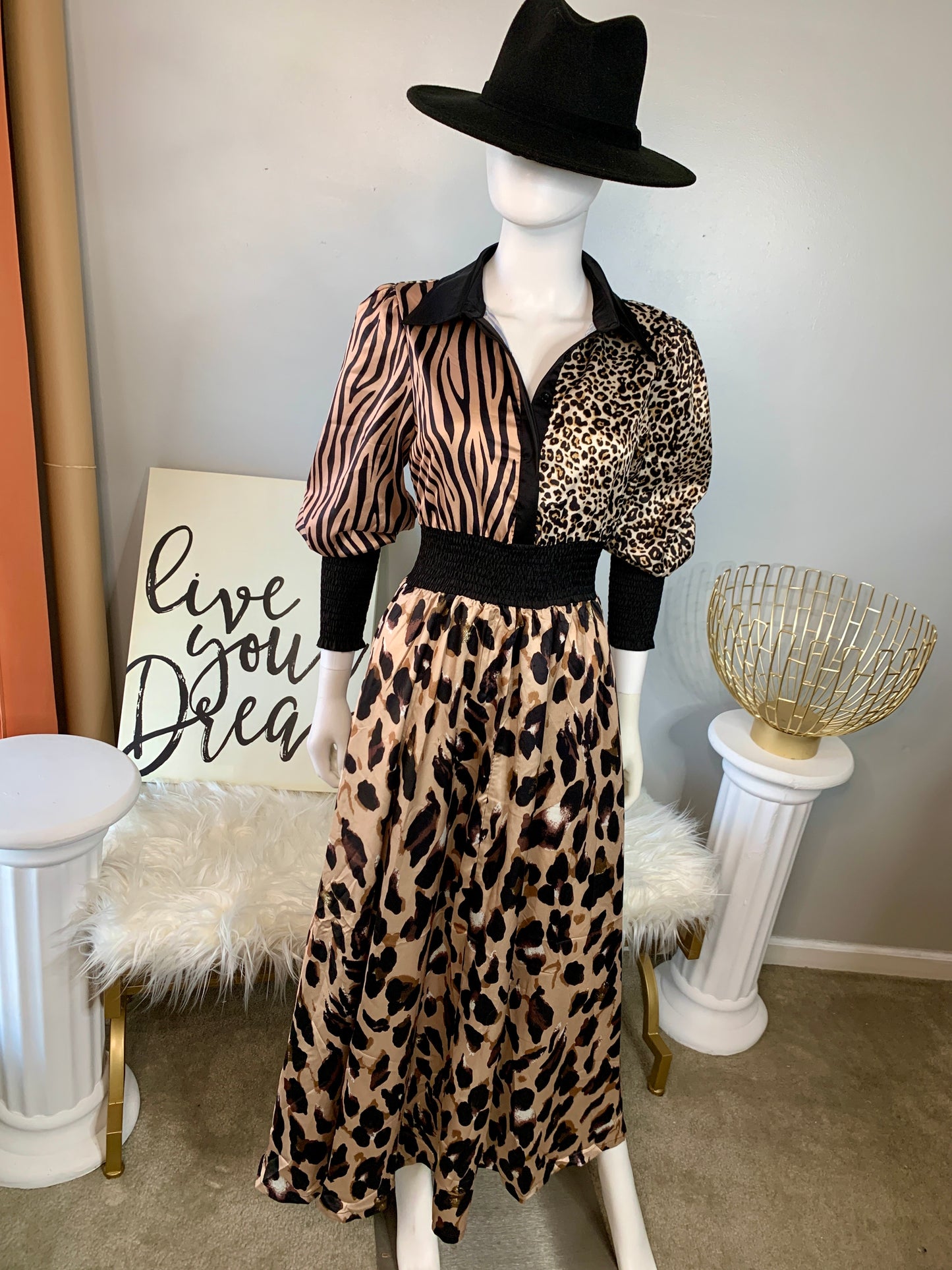 QUEEN OF THE JUNGLE MAXI DRESS